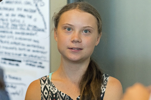 Greta Thunberg - Swedish environmental activist - Lausanne Switzerland